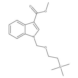 Methyl 1-[[2-(trimethylsilyl)ethoxy]methyl]-1H-indole-3-carboxylate Structure