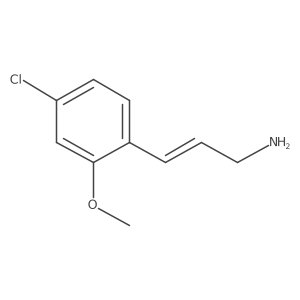 3-(4-Chloro-2-methoxyphenyl)prop-2-en-1-amine Structure