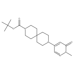 Tert-butyl 9-(1-methyl-6-oxopyridazin-4-yl)-3,9-diazaspiro[5.5]undecane-3-carboxylate Structure