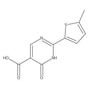 2-(5-Methylthiophen-2-yl)-6-oxo-1,6-dihydropyrimidine-5-carboxylic acid Structure