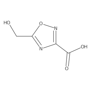 5-(Hydroxymethyl)-1,2,4-oxadiazole-3-carboxylic acid结构式