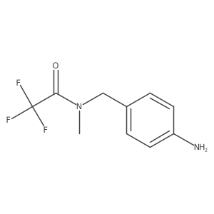 N-[(4-aminophenyl)methyl]-2,2,2-trifluoro-N-methylacetamide Structure