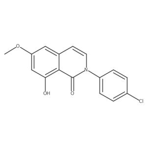 2-(4-Chlorophenyl)-8-hydroxy-6-methoxyisoquinolin-1(2H)-one结构式