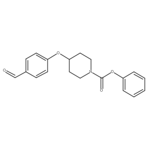 4-[1-(Phenoxycarbonyl)piperidin-4-yloxy]benzaldehyde结构式