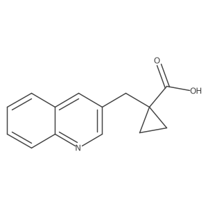 1-[(Quinolin-3-yl)methyl]cyclopropane-1-carboxylic acid结构式