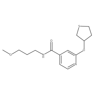 N-(3-methoxypropyl)-2-((tetrahydrothiophen-3-yl)oxy)isonicotinamide Structure