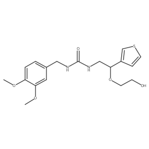 1-(3,4-Dimethoxybenzyl)-3-(2-(2-hydroxyethoxy)-2-(thiophen-3-yl)ethyl)urea结构式