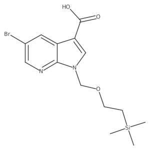 5-bromo-1-[[2-(trimethylsilyl)ethoxy]methyl]-1H-Pyrrolo[2,3-b]pyridine-3-carboxylic acid Structure
