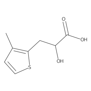 2-Hydroxy-3-(3-methylthiophen-2-yl)propanoic acid Structure