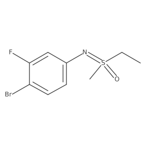 [(4-Bromo-3-fluorophenyl)imino](ethyl)methyl-lambda6-sulfanone Structure