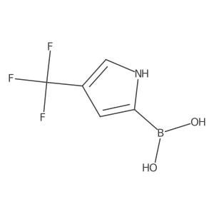 (4-(Trifluoromethyl)-1H-pyrrol-2-yl)boronic acid Structure