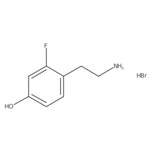 4-(2-Aminoethyl)-3-fluorophenol hydrobromide Structure