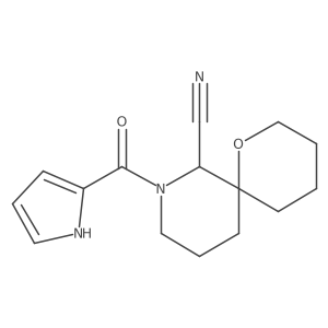 8-(1H-pyrrole-2-carbonyl)-1-oxa-8-azaspiro[5.5]undecane-7-carbonitrile Structure