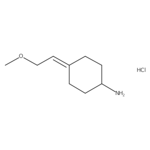 4-(2-Methoxyethylidene)cyclohexan-1-amine hydrochloride Structure
