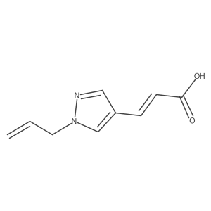 (2E)-3-[1-(prop-2-en-1-yl)-1H-pyrazol-4-yl]prop-2-enoic acid结构式