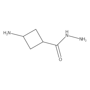 (1s,3s)-3-Aminocyclobutane-1-carbohydrazide Structure