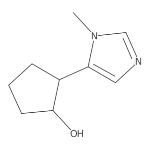 2-(1-methyl-1H-imidazol-5-yl)cyclopentan-1-ol Structure