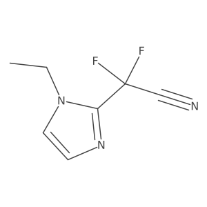 2-(1-ethyl-1H-imidazol-2-yl)-2,2-difluoroacetonitrile Structure