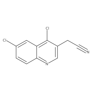 4,6-Dichloro-3-quinolineacetonitrile结构式