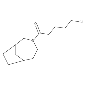 1-{3-Azabicyclo[4.2.1]nonan-3-yl}-5-chloropentan-1-one结构式