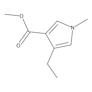 methyl 4-ethyl-1-methyl-1H-pyrrole-3-carboxylate结构式