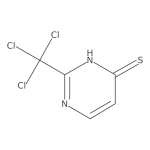 2-(Trichloromethyl)-3,4-dihydropyrimidine-4-thione结构式
