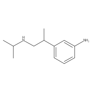 3-{1-[(Propan-2-yl)amino]propan-2-yl}aniline结构式
