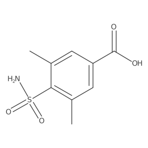 3,5-Dimethyl-4-sulfamoylbenzoic acid结构式