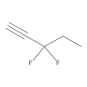 3,3-Difluoropent-1-yne Structure