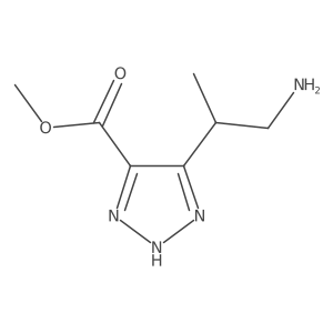 methyl 5-(1-aminopropan-2-yl)-1H-1,2,3-triazole-4-carboxylate结构式