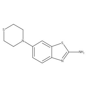 6-(Thiomorpholin-4-yl)-1,3-benzothiazol-2-amine Structure