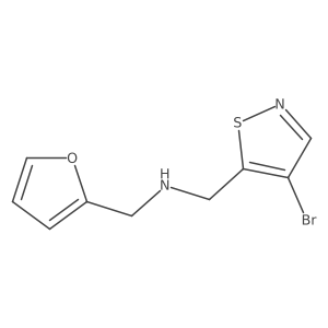 [(4-Bromo-1,2-thiazol-5-yl)methyl][(furan-2-yl)methyl]amine Structure