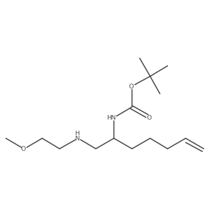 tert-butyl N-{1-[(2-methoxyethyl)amino]hept-6-en-2-yl}carbamate Structure