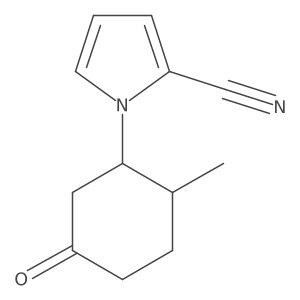 1-(2-methyl-5-oxocyclohexyl)-1H-pyrrole-2-carbonitrile Structure
