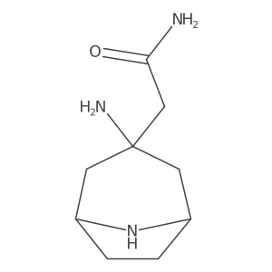 2-{3-Amino-8-azabicyclo[3.2.1]octan-3-yl}acetamide Structure