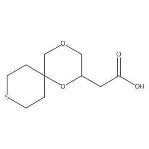 2-{1,4-Dioxa-9-thiaspiro[5.5]undecan-2-yl}acetic acid结构式