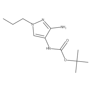 tert-butyl (3-amino-1-propyl-1H-pyrazol-4-yl)carbamate Structure