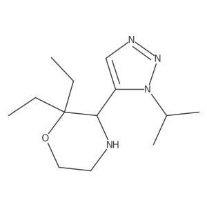 2,2-diethyl-3-[1-(propan-2-yl)-1H-1,2,3-triazol-5-yl]morpholine Structure