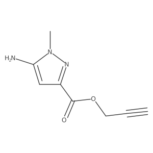 prop-2-yn-1-yl 5-amino-1-methyl-1H-pyrazole-3-carboxylate结构式