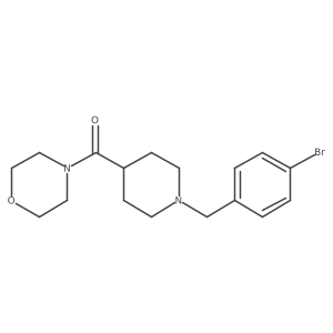 4-{1-[(4-Bromophenyl)methyl]piperidine-4-carbonyl}morpholine结构式