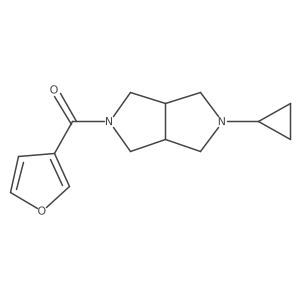 (5-cyclopropylhexahydropyrrolo[3,4-c]pyrrol-2(1H)-yl)(furan-3-yl)methanone Structure