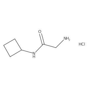 2-amino-N-cyclobutylacetamide hydrochloride Structure