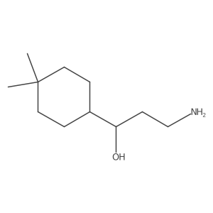 (1S)-3-amino-1-(4,4-dimethylcyclohexyl)propan-1-ol结构式