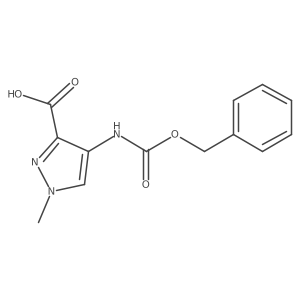 4-(Cbz-amino)-1-methyl-1H-pyrazole-3-carboxylic Acid Structure
