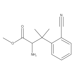 Methyl 2-amino-3-(2-cyanophenyl)-3-methylbutanoate结构式