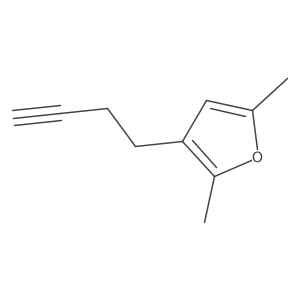 3-(But-3-yn-1-yl)-2,5-dimethylfuran Structure