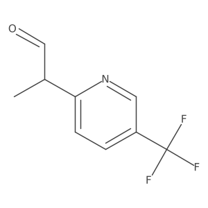 2-[5-(Trifluoromethyl)pyridin-2-yl]propanal Structure