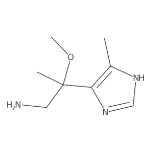 2-methoxy-2-(4-methyl-1H-imidazol-5-yl)propan-1-amine Structure