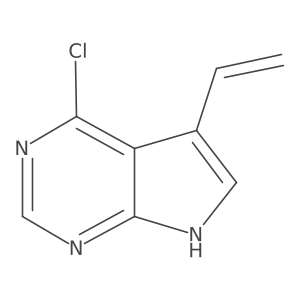 4-chloro-5-ethenyl-7H-pyrrolo[2,3-d]pyrimidine结构式