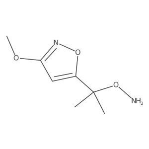 O-[2-(3-methoxy-1,2-oxazol-5-yl)propan-2-yl]hydroxylamine结构式